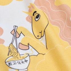 Mini Rodini Unicorn Noodles AOP SS T-shirt Yellow