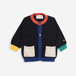 Bobo Choses Multicolor knitted cardigan baby twilight blue