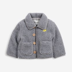 Bobo Choses Face embroidery sheepskin Jacket tuscany