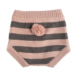 Tocoto Vintage Knitted Striped Baby Coulotte pink