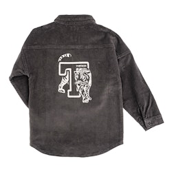 Tocoto Vintage Corduroy Overshirt With Print dark grey