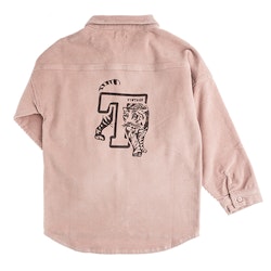 Tocoto Vintage Corduroy Overshirt With Print pink