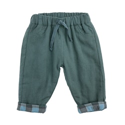 Tocoto Vintage Baby Pants Vichy Frames green