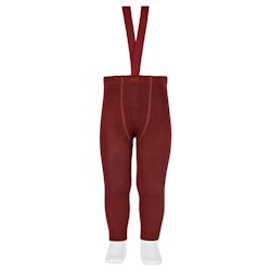 CÓNDOR - Merino Wool-Blend Leggings W/Elastic Suspenders Granet