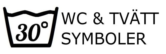 WC & Tvättsymboler - Dekaler - Alltid snabb leverans