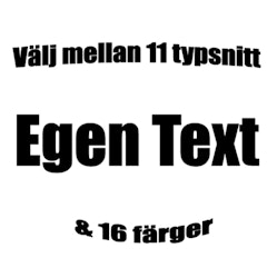 Dekal - Egen Text