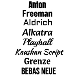 Dekal - Egen Text
