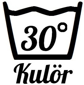 tvätt tvättsymbol tvättsymboler 30 grader dekor dekal klistermärke kulör kulörtvätt vit vittvätt svart svarttvätt