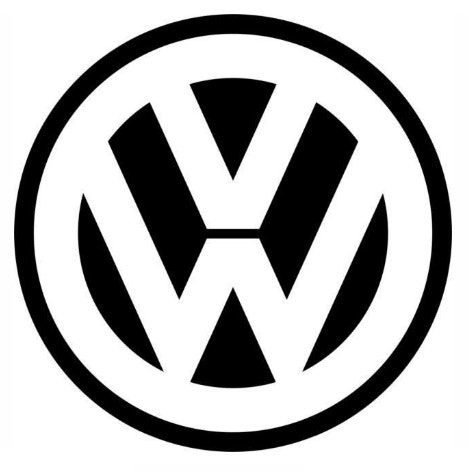 Dekal dekaler klistermärke vw volkswagen logga logo