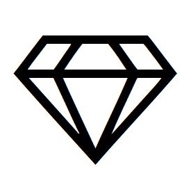 Dekal dekaler klistermärke  diamant diamanter billig