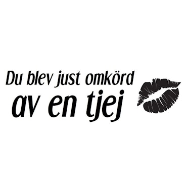 Dekal - Du blev just omkörd av en tjej