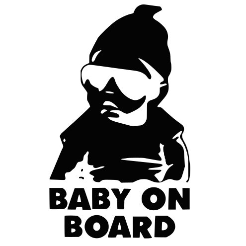 Dekal dekaler klistermärke  barn ombord baby on board