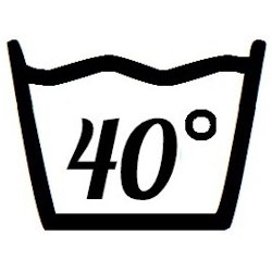 Väggdekor - Tvättsymbol 40°