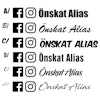 Dekal - Instagram & Facebook alias
