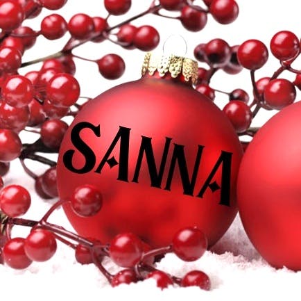 text dekor namn till julkula julgranskula jul kula kulor julkulor julafton med eget namn klistermärke dekal