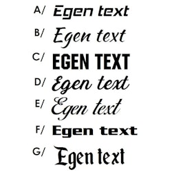 Dekal - Egen text #2