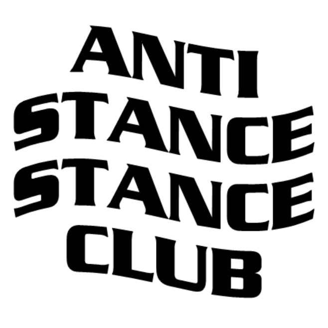 Dekal dekaler klistermärke  anti stance stance club