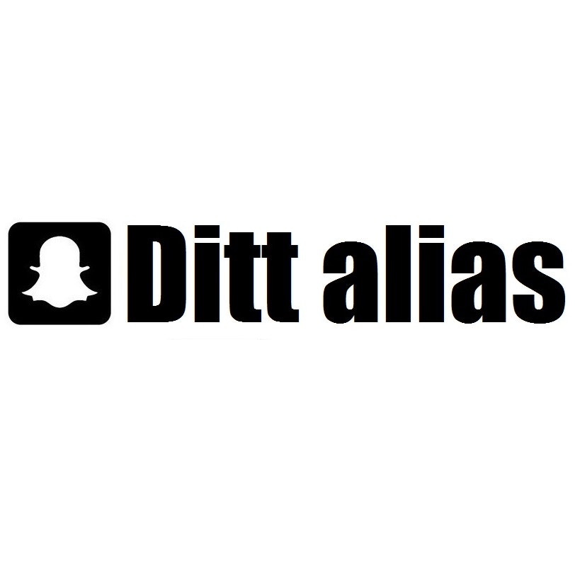 Dekal dekaler klistermärke  snapchat namn alias egen text