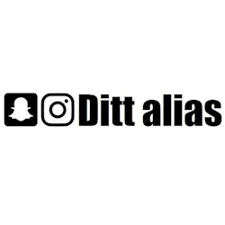 Dekal - Snapchat & Instagram alias