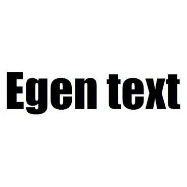 Dekal - Egen text #1