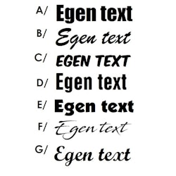 Dekal - Egen text #1