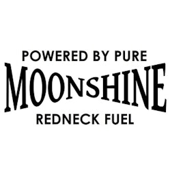 Dekal - Powered by pure moonshine redneck fuel