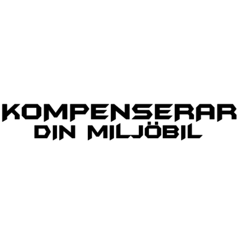 dekal dekaler kompenserar din miljöbil klistermärke