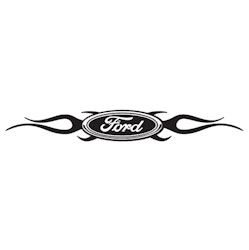 Dekal - Ford med flames