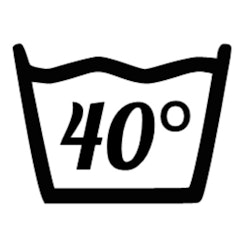 Väggdekor Tvättsymbol 40°