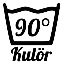 Väggdekor Tvättsymbol 90°