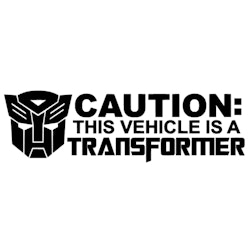 Dekal - CAUTION: TRANSFORMER