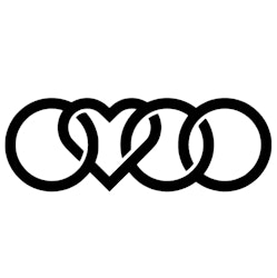 Dekal - Audi ringar hjärta #2