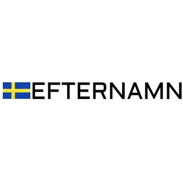 Dekal Rally Flagga med Efternamn
