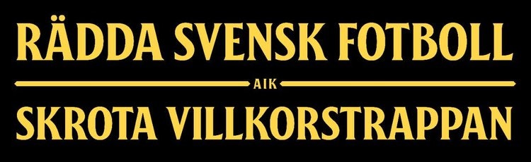 Matchtröja AIK - VARBERG: Skrota villkorstrappan!