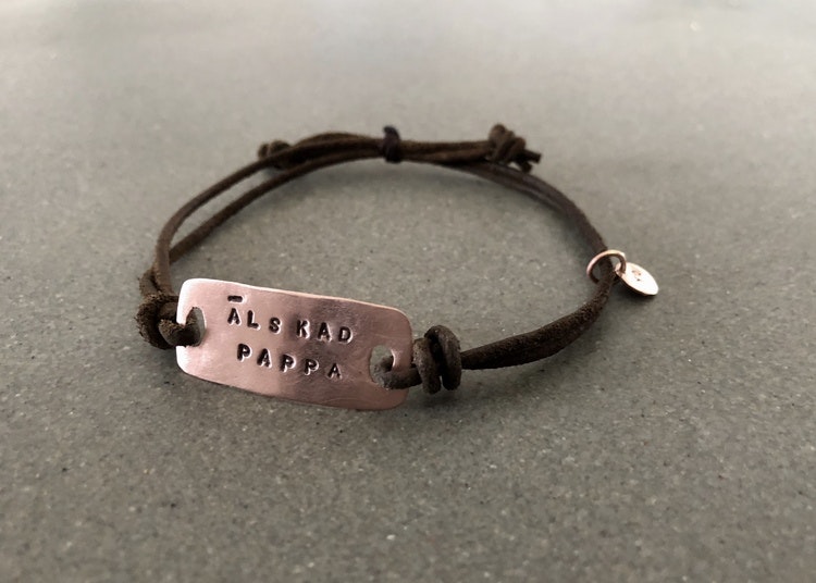 Armband "Älskad pappa by Y.O" Koppar - Y.O yoursonly