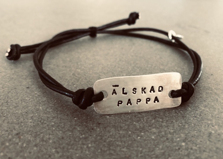 Armband "Älskad pappa by Y.O" Silver - Y.O yoursonly