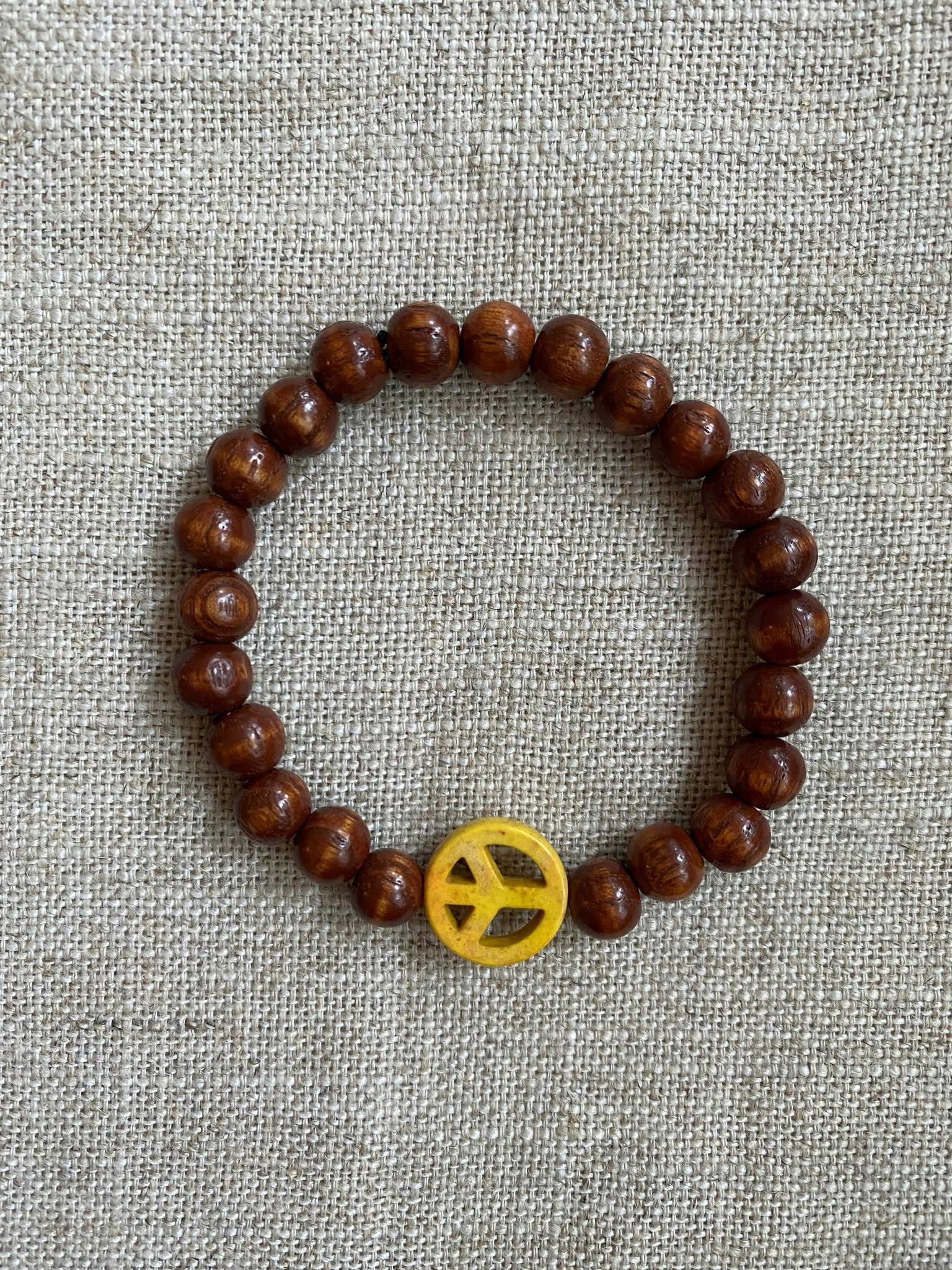 FYND – Armband, peace gul - Åsas pärlor