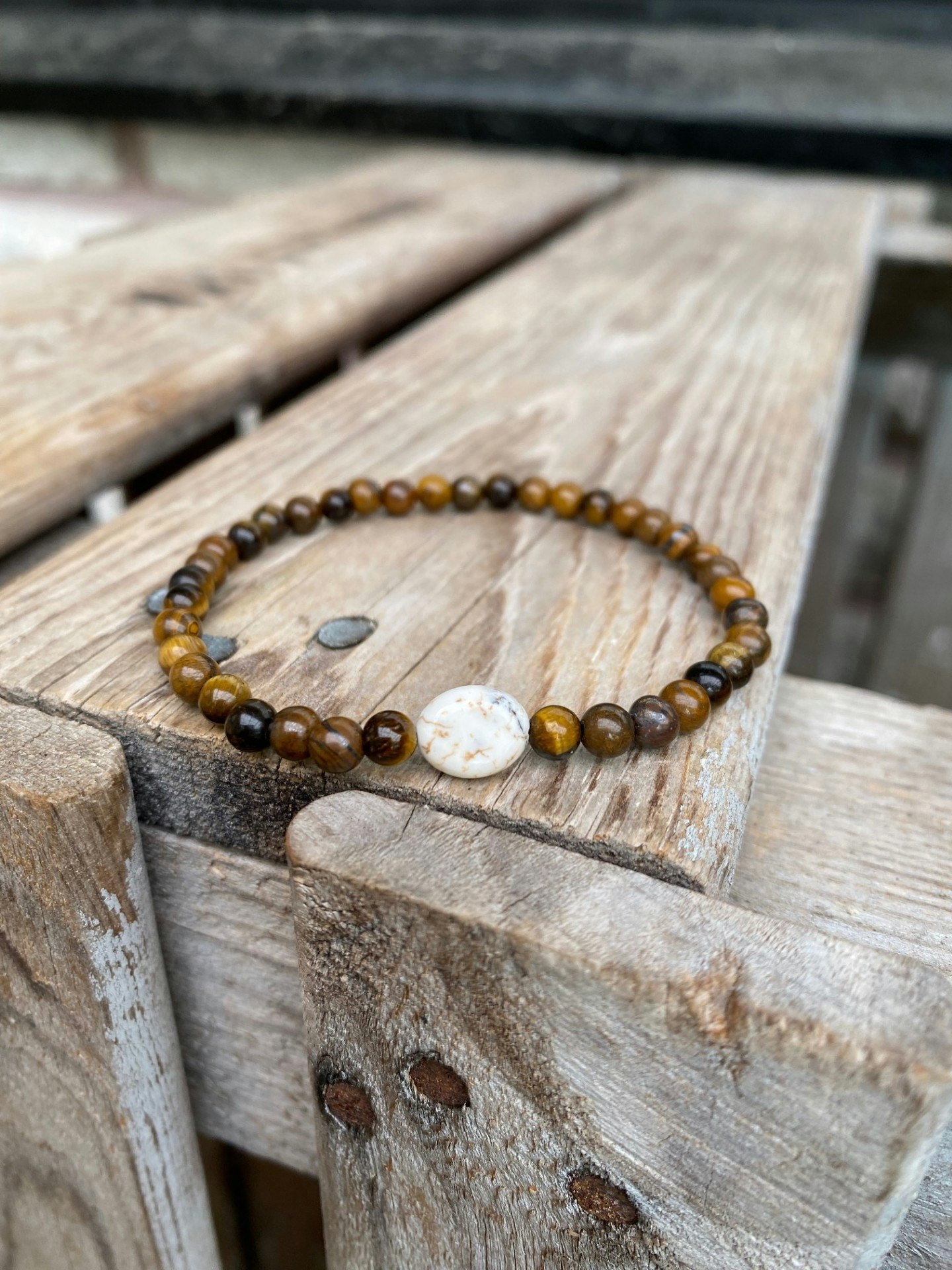 Armband – Tigeröga & magnesit