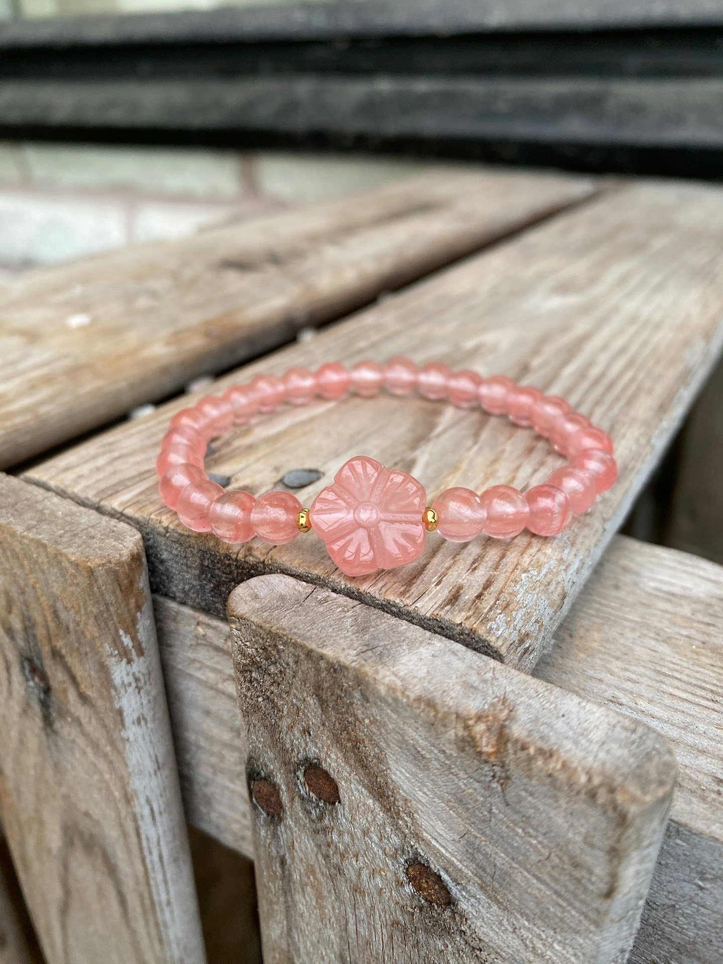 Armband – Körsbärskvarts