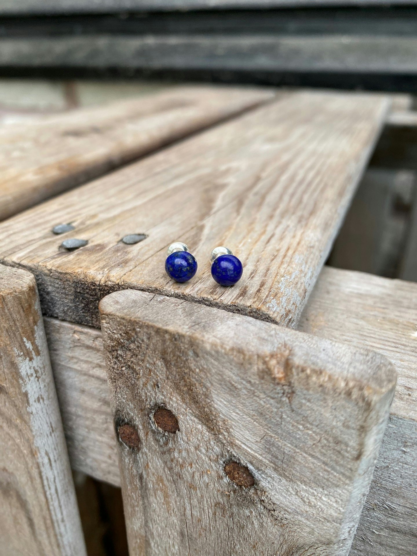 Stiftörhängen – Lapis