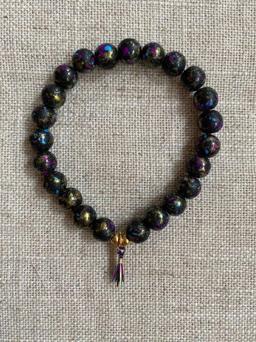FYND – Armband, glitter & tofs