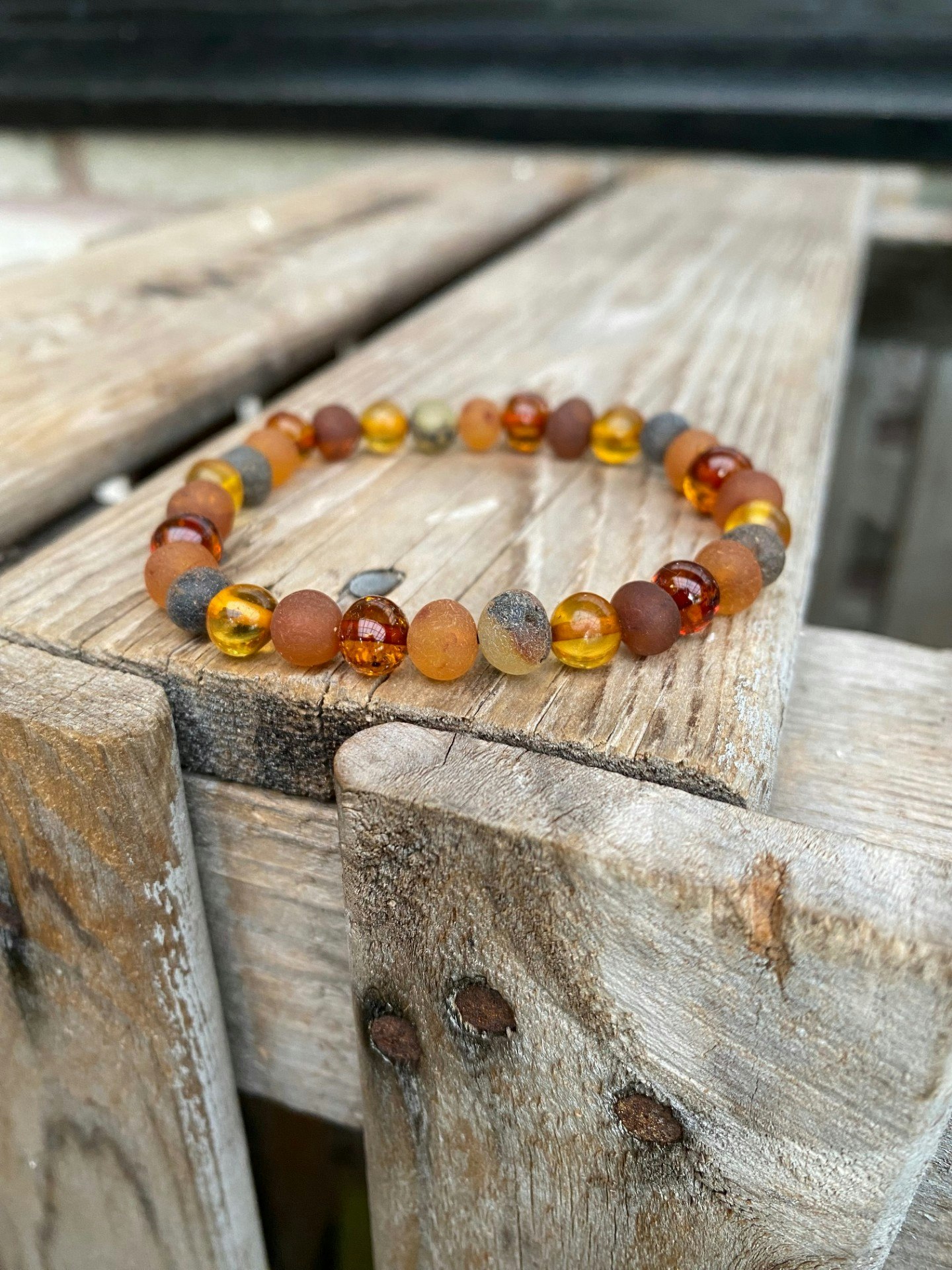 Armband – Bärnsten, mixad