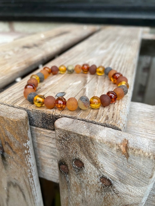 Armband – Bärnsten, mixad