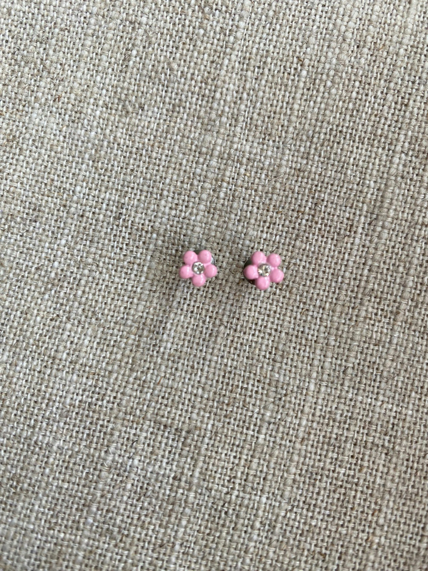 FYND – Örhängen, blommor rosa