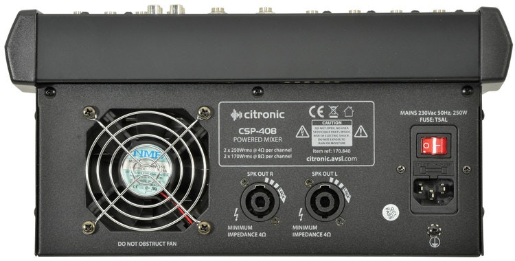 Citronic | CSP-408 - PWR-mixer 48V