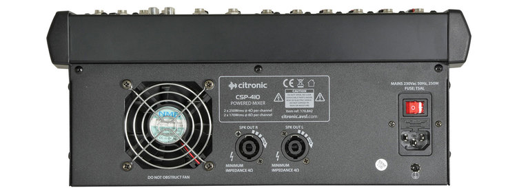 Citronic | CSP-410 - PWR-mixer 48V