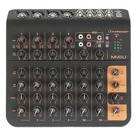 AUDIOPHONY | Mi 6 U - 7 Kanals Mixer