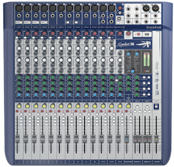Soundcraft Signature 16, 16-kanals mixer m FX, USB 2/2