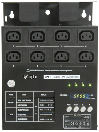 QTX | DP4 - 4 Channel DMX Dimmer