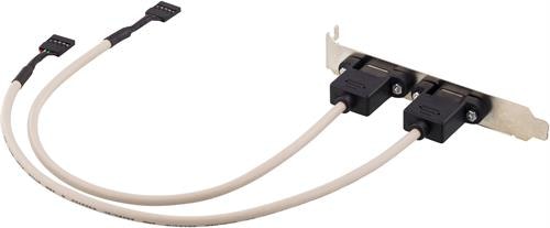 Deltaco Intern kabel för USB 2.0, PCI-täckplåt